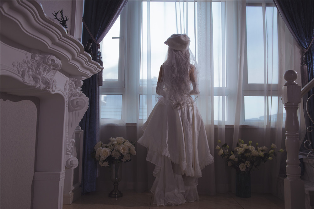 日奈娇-花嫁 白蕾丝婚纱[40P-375M]