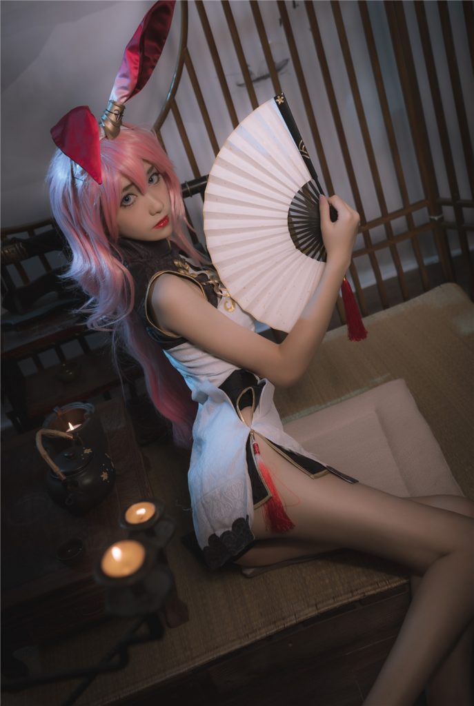 南桃Momoko-八重樱旗袍[17P]