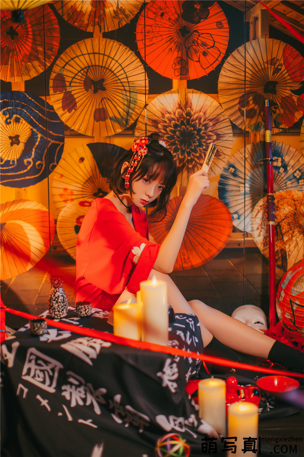 疯猫ss-红色羽衣[15P-192M]