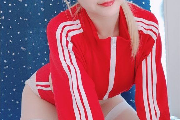 星之迟迟-定制 NO.002 6-21 红色体操服白丝过膝[60P3V-688M]