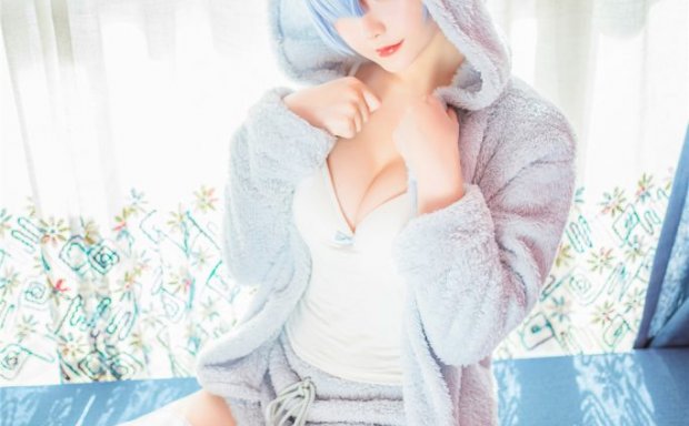 星之迟迟 NO.011 蕾姆猫娘睡衣白丝[14P]