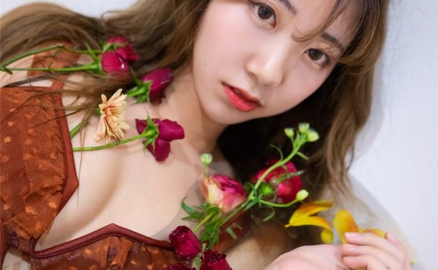 黑川-橙色泳衣[23P-319M]