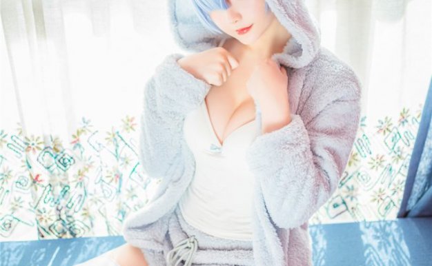 星之迟迟 NO.011 蕾姆猫娘睡衣白丝[14P]