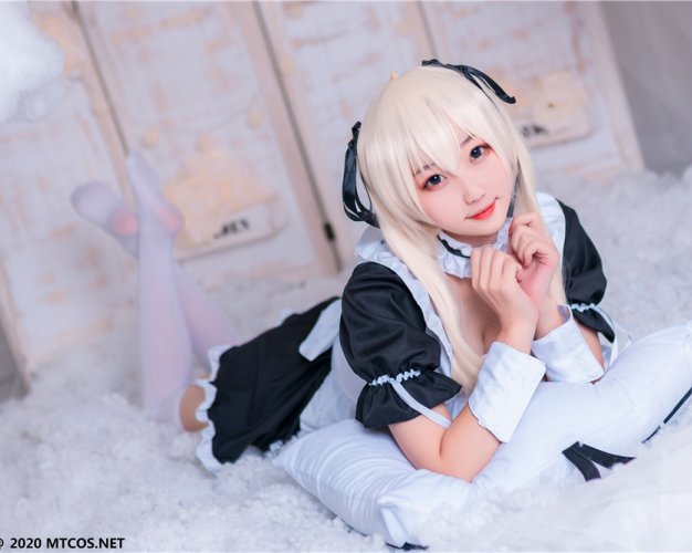 [喵糖映画] VOL.082 穹妹女仆白丝[42P-388M]