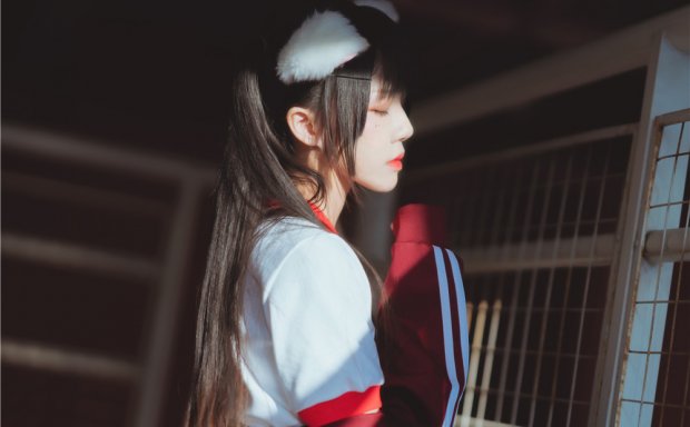 桜桃喵-红色体操服[44P-538M]