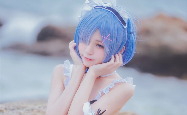 桜桃喵-泳装蕾姆COS[48P-444M]