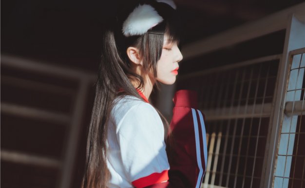 桜桃喵-红色体操服[44P-538M]