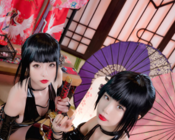 清水由乃 – 忍者双人 性感绑带黑皮衣[40P1V-1G]