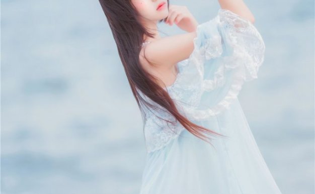 桜桃喵-海边长裙[14P-233M]