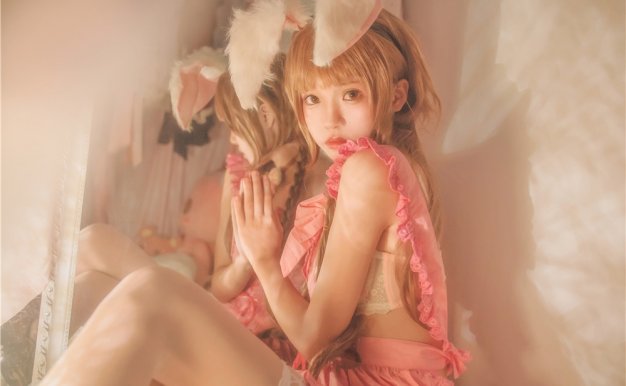 桜桃喵-朦胧兔耳娘[49P-492M]