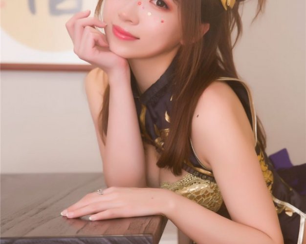 [小女巫露娜] NO.008 金丝旗袍[28P-14M]