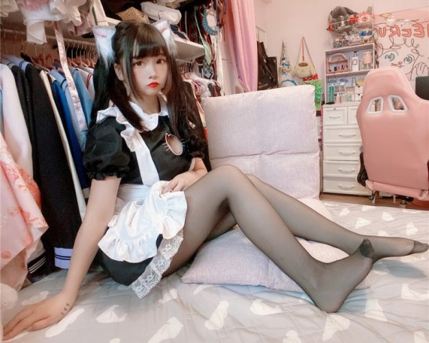 古川kagura-黑丝开胸 猫耳女仆[55P1V-152M]