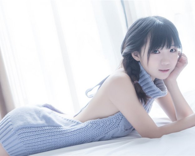 [御子Yumiko] NO.002 漏背毛衣 [10P-116MB]