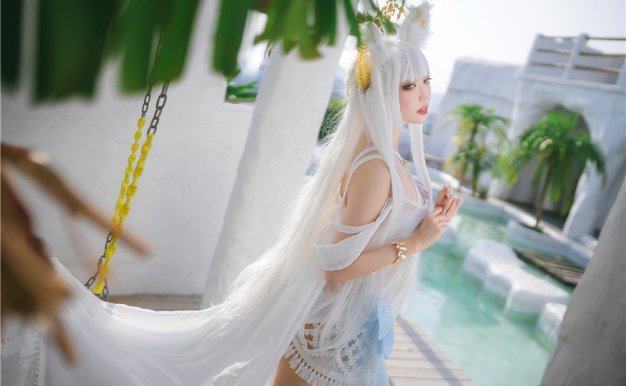 [周叽是可爱兔兔] NO.013 白金泳装[23P-339MB]