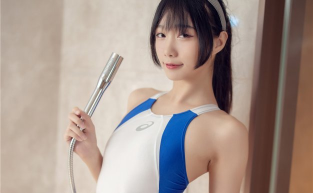 如月灰-蓝白竞泳[40P-159M][免费下载]